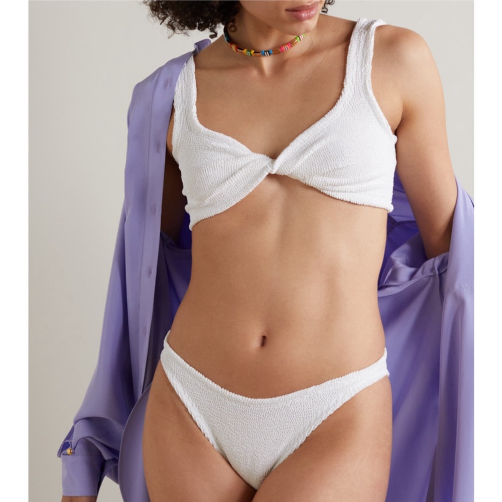 NWT Hunza g Juno bikini set in white one size - Picture 1 of 8